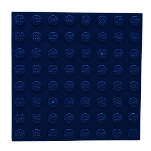 LEGO® Plate 8 x 8 - Dark Blue - NOVO - Original - PB00064