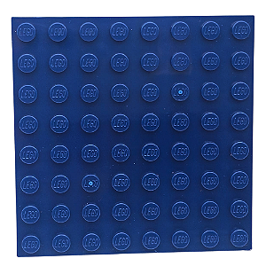 LEGO® Plate 8 x 8 - Dark Blue - NOVO - Original - PB00064