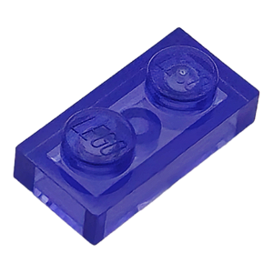LEGO® Plate 1 x 2 - Trans-Purple - NOVO - Original - PB00073
