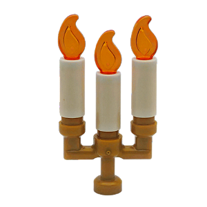 LEGO® Castiçal com 3 Velas Acesas - NOVO - Original - PB00107