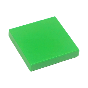 LEGO® Tile 2 x 2 - Bright Green - NOVO - Original - PB00135