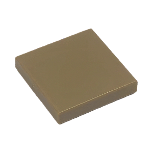 LEGO® Tile 2 x 2 - Dark TAN - NOVO - Original - PB00136