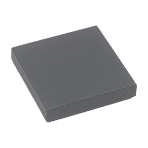 LEGO® Tile 2 x 2 - Dark Bluish Gray - NOVO - Original - PB00137