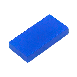 LEGO® Tile 1 x 2 - Blue - NOVO - Original - PB00143