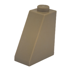 LEGO® Slope 65 2 x 1 x 2 - Dark Tan - NOVO - Original - PB00163
