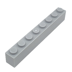 LEGO® Brick 1 x 8 - Light Bluish Gray - NOVA - Original - PB00165