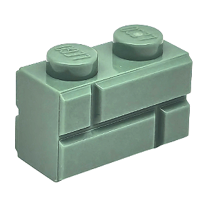 LEGO® Brick Masonry 1 x 2 Sand Green NOVO Original | PB00170