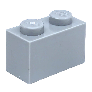 LEGO® Brick 1 x 2 Light Bluish Gray NOVO Original | PB00177