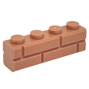 LEGO® Brick Masonry 1 x 4 Medium Nougat NOVO Original | PB00179