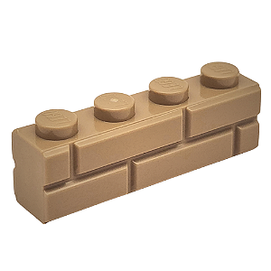 LEGO® Brick Masonry 1 x 4 Dark Tan NOVO Original | PB00180