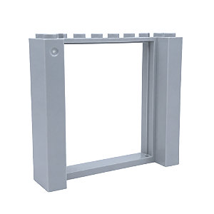 LEGO® Moldura Porta 2 x 8 x 6 Light Bluish Gray NOVO Original | PB00196