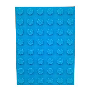 LEGO® Plate 6 x 8 Dark Azure NOVO Original | PB00205
