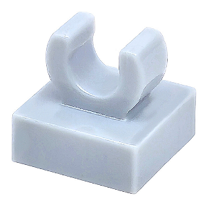 LEGO® Tile 1 x 1 com Clip Light Bluish Gray NOVO Original | PB00222