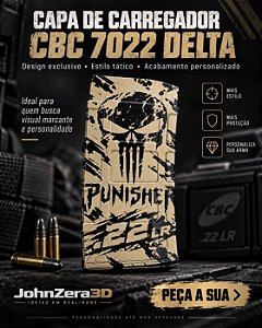 Capa M4 para Magazine CBC Delta 7022 Cal .22 PUNISHER