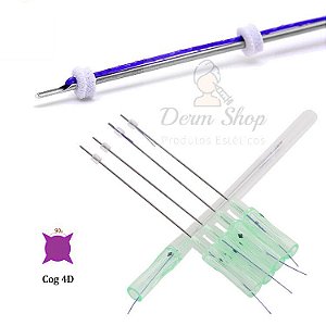 Fios Pdo Cog 4d Espiculado 21G x 60mm Bidirecional Cânula L Blunt (4 Unidades) Loyoderm