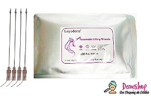 Pacote Fios de Sustentacao 6D 19GX 100mm Espiculado Lifting Ponta Romba canulado (20 peças)- Loyoderm