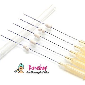 Fios de Pdo Tornado Parafuso Screw Ponta Afiada 30G x 25mm/38mm ( Pacote 10 Unidades) - Loyoderm