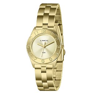 RELOGIO LINCE FEMININO ANALOGICO LRGH263L32 DOURADO