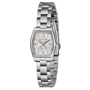 RELÓGIO LINCE FEMININO RETANGULAR PRATEADO LQMH265L22 S2SX