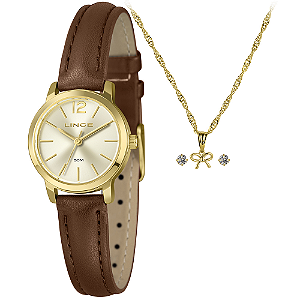 RELÓGIO LINCE FEMININO KIT SEMI JÓIA LRCH236L25 k0FSC2NX