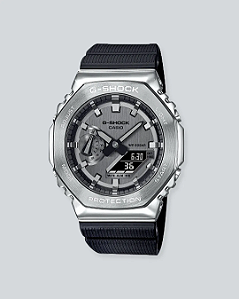 RELÓGIO CASIO G-SHOCK GM-2100-1ADR CAIXA EM AÇO INOXIDÁVEL