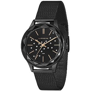 RELOGIO GRACE FEMININO LRN4782L40 P1PX PRETO
