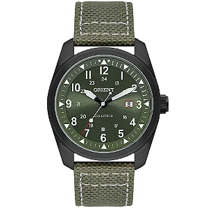 Relógio ORIENT masculino solar nylon verde MPSN1004 E2EB