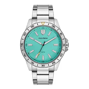Relógio Masculino Mondaine 99930G0MVNE1 Verde|Prateado