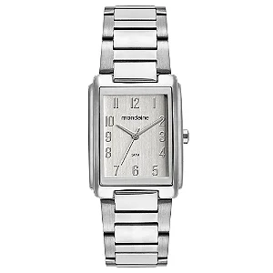 Relógio Mondaine Feminino Quadrado prateado 32520L0MVNE2