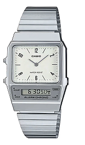 Relógio Casio Vintage Branco - Original - AQ-800E-7A2DF