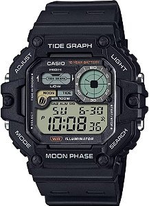 Relógio Casio Masculino Standard Tide graph Ws-1700h-1avdf