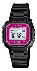 Relógio Casio Mini Standard Digital LA-20WH-4ADF Preto Roxo