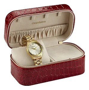 Relógio Mondaine Feminino Casual Dourado 99761lpmvde1