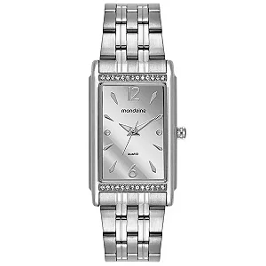Relógio Mondaine Feminino Prateado Espelhado 32959l0mvne2