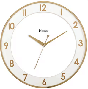 Relógio De Parede 35cm Herweg 6818 Moderno Silencioso