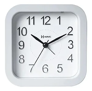 RELÓGIO DESPERTADOR HERWEG 2657-132 BRANCO