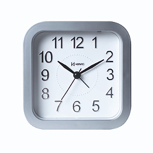 RELÓGIO DESPERTADOR HERWEG QUARTZ 2657-070 PRATA METÁLICO