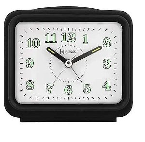 RELÓGIO DESPERTADOR HERWEG QUARTZ 2588-034 PRETO