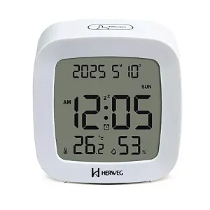 Despertador Digital Herweg Ref: 2996-021 Branco