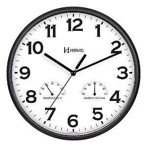Relógio Herweg 660072 Temperatura e Umidade Do Ar 660072-034