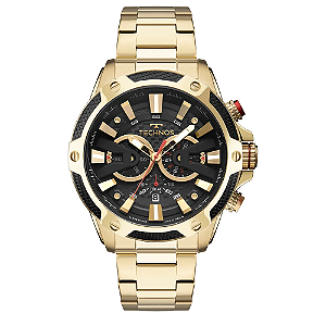 Relógio Technos Masculino Carbon Dourado JS25BCB/1P