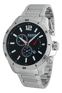Relógio Magnum Masculino Ma35235t Cronógrafo Prateado 44mm