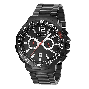 Relógio MAGNUM masculino cronógrafo preto MA33657P