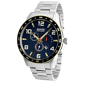 Relógio Masculino Magnum Cronógrafo MA35191F - Prateado