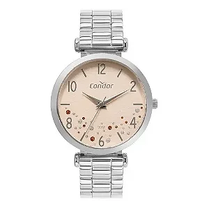 Relógio Condor Feminino Co2036mvr/4k com Fundo Rosa