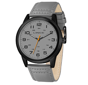 Relogio Lince Masculino Social Preto Cinza Mrch287l46 G2gx