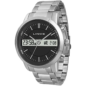 Relógio LINCE anadigi masculino prata MAM4489L P1SX