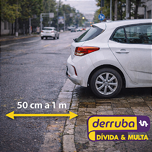 181 - Ⅱ – Estacionar o veículo afastado da guia da calçada (meio-fio) de 50 cm a 1m