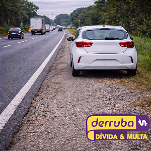 181 - Ⅶ – Estacionar o veículo nos acostamentos