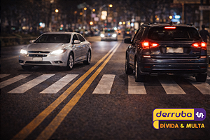 183 - Parar o veículo sobre a faixa de pedestres na mudança de sinal